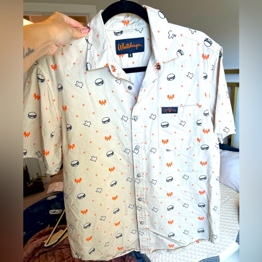 Small Whataburger Dressy Button Up